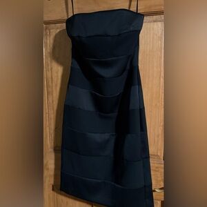 White House Black Market Black strapless dress . Size 0
